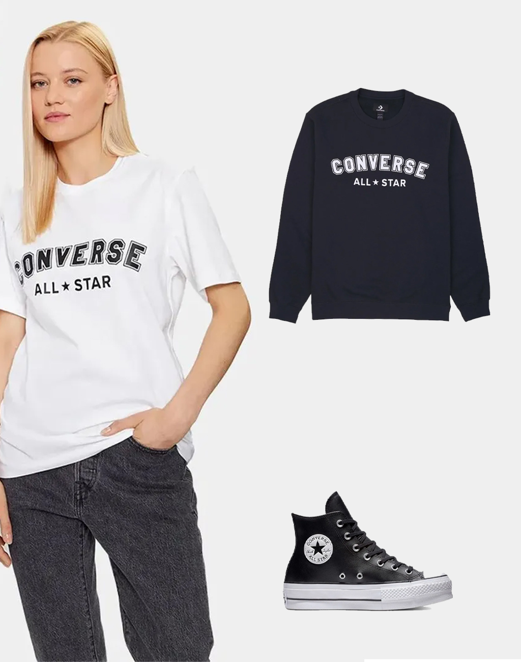 Converse Chuck Taylor All Star Platform High Top Piel